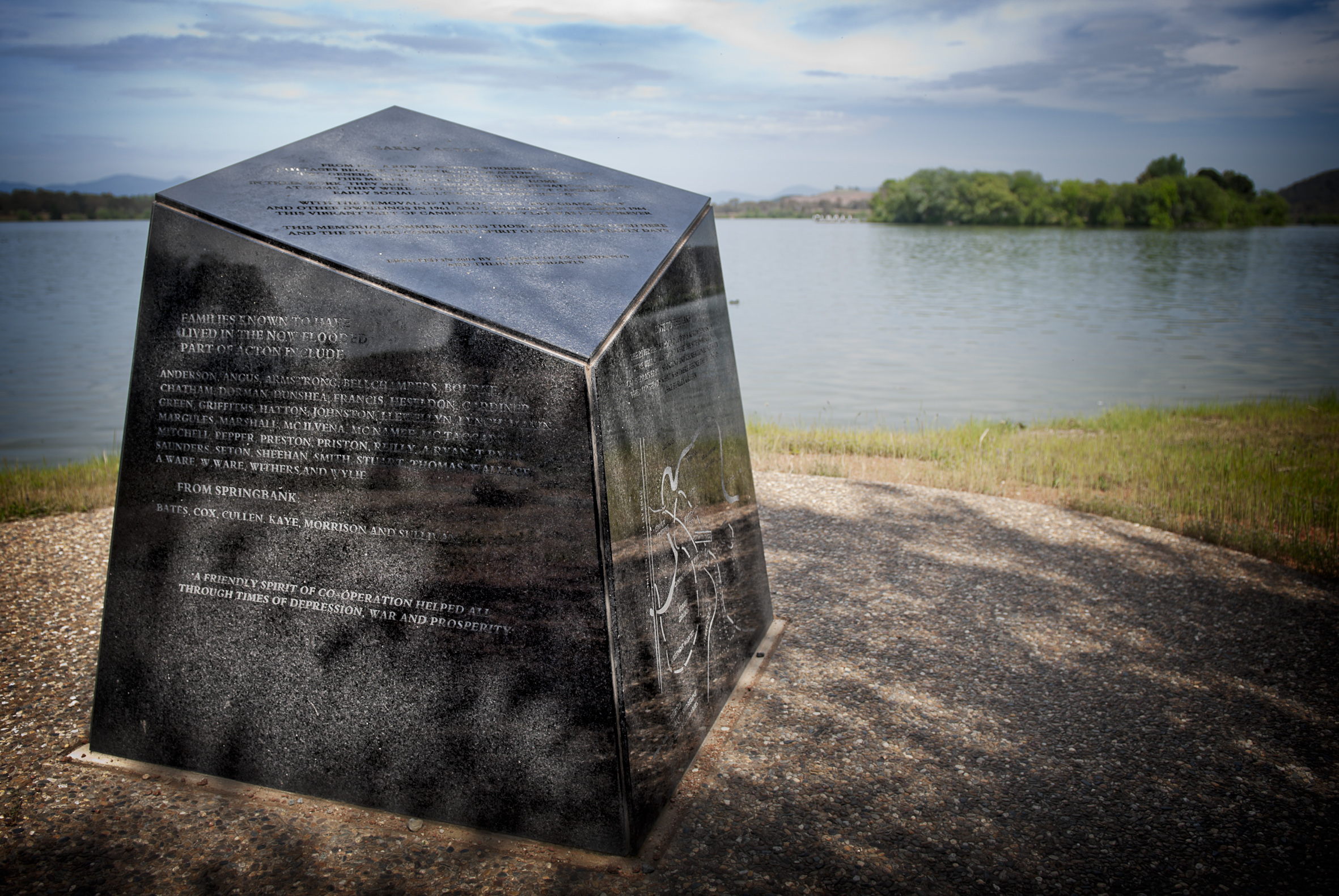 Photo of the Memorial by the lake