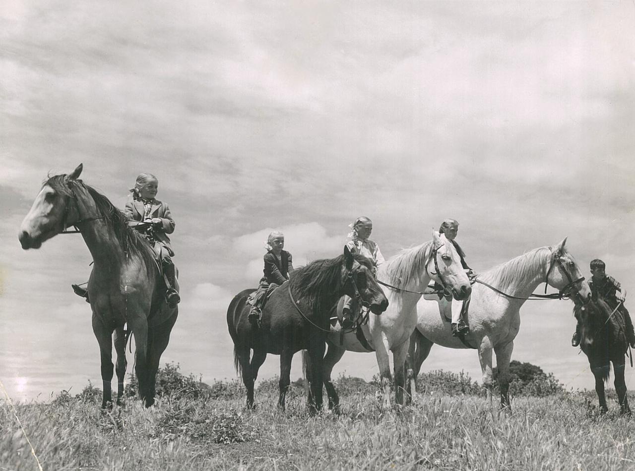 Five children from Riding School