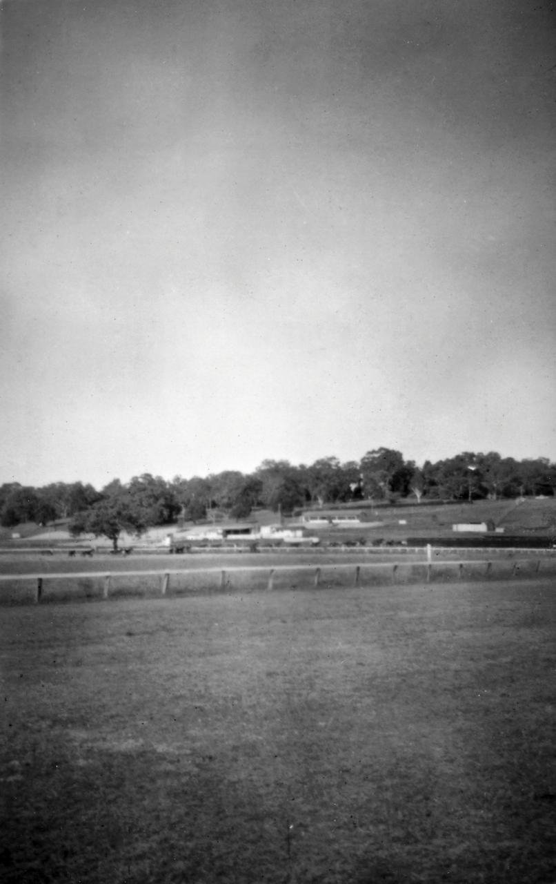 View from Springbank across racecourse to Acton