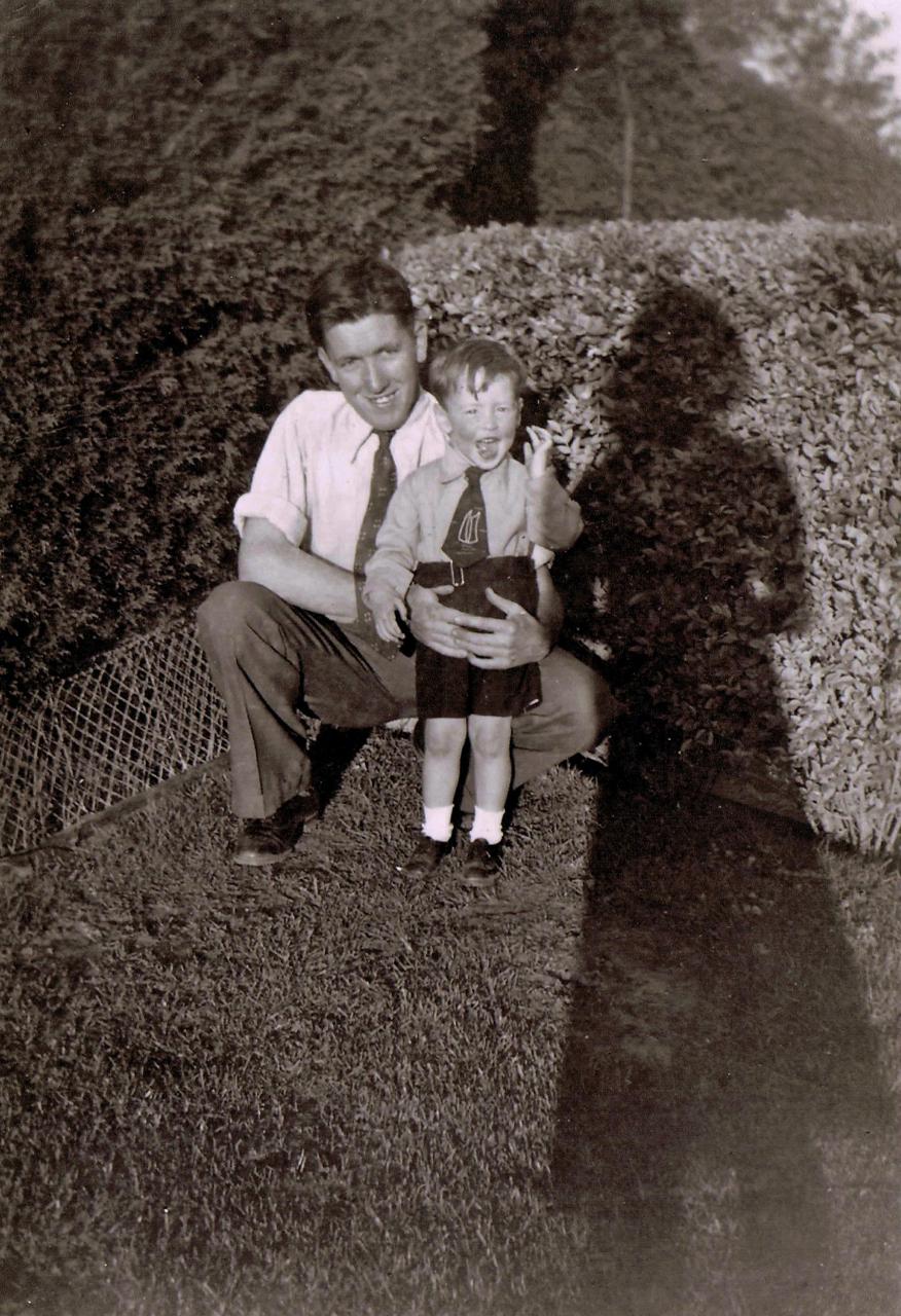 Bill McNamee with nephew John Woods