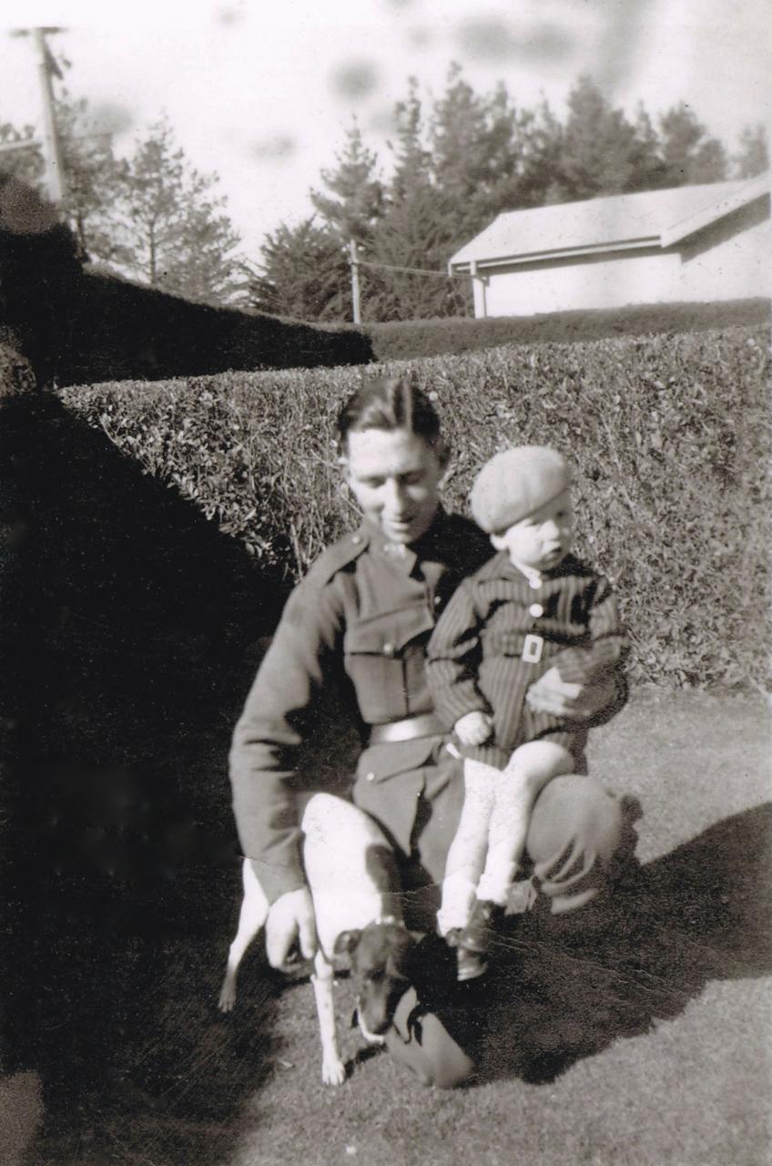 Dick McNamee with nephew John Woods