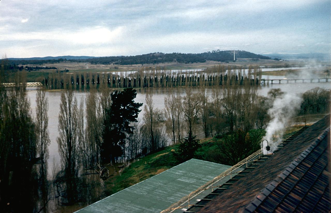 Acton flats in flood