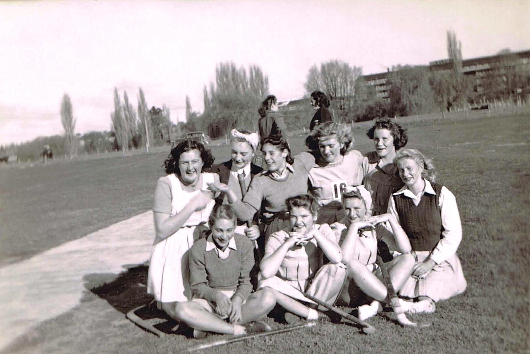 Canberra High School Hockey team at Acton flats