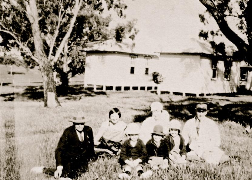 Group outside old Canberra Hospital Isolation Ward