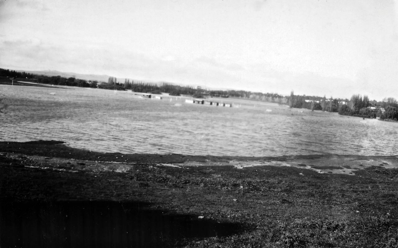 Acton flats sports grounds in flood