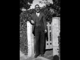 Ernest Dunshea at Acton cottage no. 4 in 1940