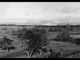 NW corner of the racecourse with Kaye's woolshed